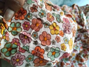 Floral Print Smocked Top
