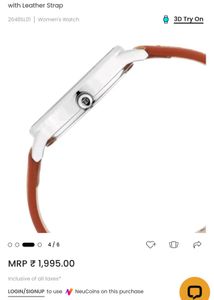 Titan Women's Watch with Leather Strap