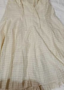 Elegant Cream Ethnic Skirt