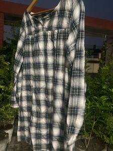 Chic Plaid Tunic Top