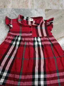 Chic Plaid Baby Dress