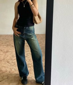 Tinted Washed Denim Pant