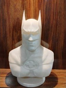 Batman Bust Figurine 3d printed in marble