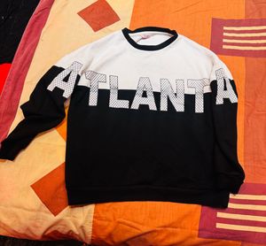 black and white sweatshirt