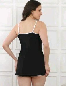 Shein Spaghetti Strap Notched Neck ContrastTrim