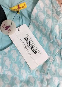 Light Blue Cold Shoulder Dress