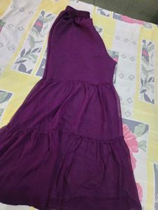 Embellished Purple Dupatta with Sequins &amp; Beads