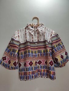 Boho Print Blouse