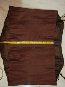Women's Brown Strapless Corset Top