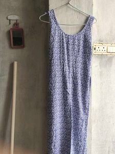 Floral Print Sleeveless Maxi Dress