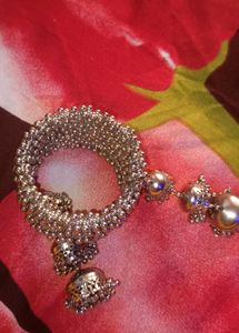 Designer Silver Tone Bangles