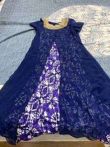 Stylish Blue Ethnic Gown