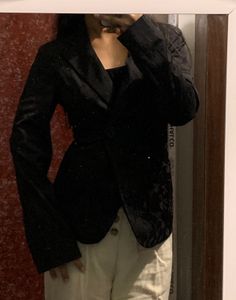 RESUME Women's Black Floral Blazer