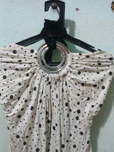 Polka Dot Halter Neck Dress