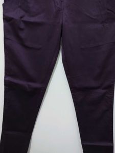 Cottifab Purple Trouser slim or taper fit pant