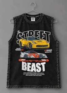 The STREET Sleeveless Graphic T For Men+fre