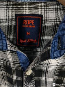 Rope Black Checks Slim Fit Shirt(Mens)