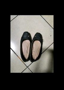 MAXxxx  Black Ballerina Flats+socks