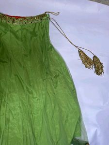 Beautiful Green Lehenga Skirt