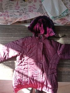 Stylish Purple Padded Winter Jacket