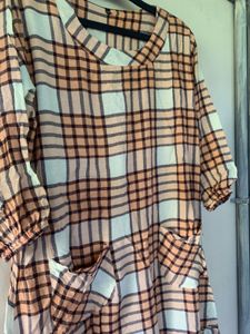 Chic Plaid A-Line Dress