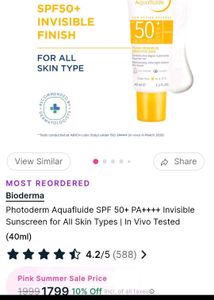 Bioderma SPF 50+ Sunscreen