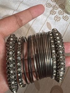 Set of Embellished Bangles