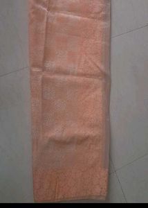 Elegant Peach Saree