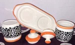 Ceramic Spice Jars Set