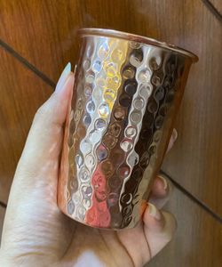 Copper Jug with Glass