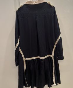 Black &amp; Cream Trimmed Dress