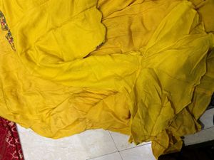 vibrant yellow embroidered lehenga choli