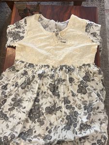 Vintage Floral Print Dress