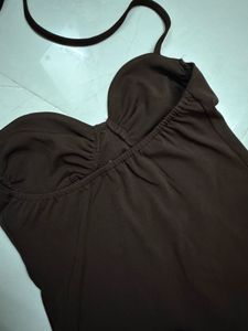 Brown Corset Bodysuit