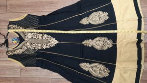 Anarkali Suit With Seleves And Leggings Set 🛍