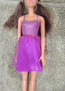 Sparkly Purple Doll Dress