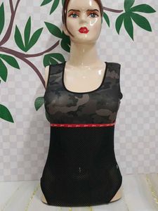 (558)Camo & Mesh Bodysuit