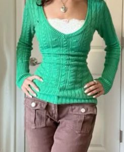 printerest fitted knit sweater top