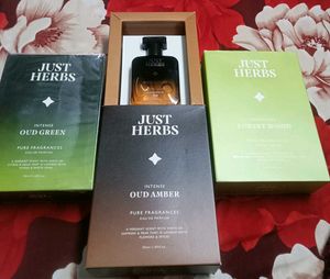 Just Herbs Perfume Duo - Oud Red &amp; Duc Green