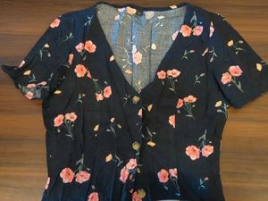 H&amp;M Floral Print Mini Dress (S)