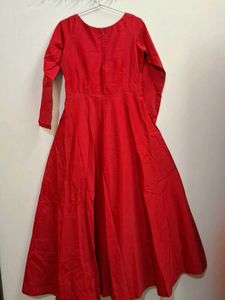 Elegant Red Ethnic Gown 💥 💥( Hand work )