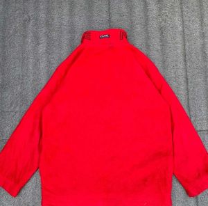 Red 'PURE' Zip-Up Jacket