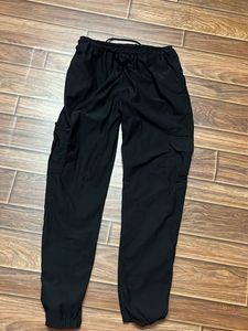 Black Cargo Jogger Pants