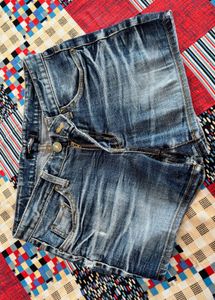 Blue Denim mini shorts