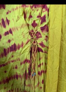 3 peice  Kurta Set with Embellished Jacket