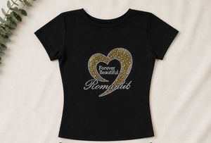 Sparkly Heart Rhinestone T-Shirt