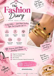 Elegant Gold &amp; Black Clover Bracelets