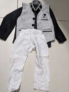 Boys' Festive Black & Grey Set
