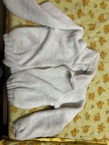 Cozy White Teddy Fleece Jacket