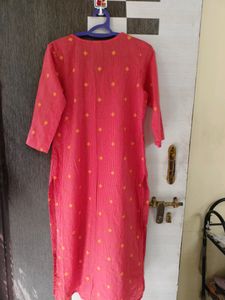 Cotton Kurti With Thread Work 🧡🟡
